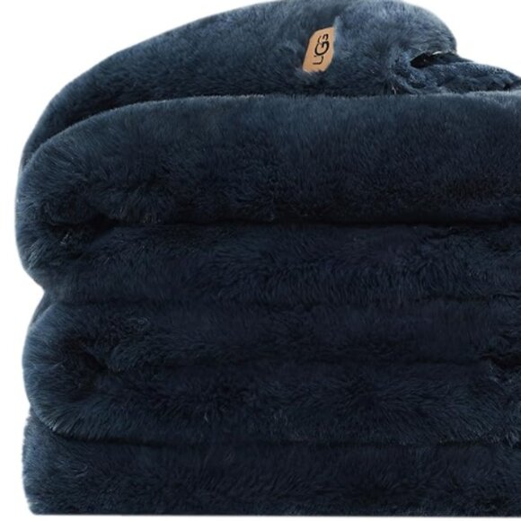 UGG 16804 Euphoria Plush Faux Fur Reversible Throw Blanket - Picture 1 of 5